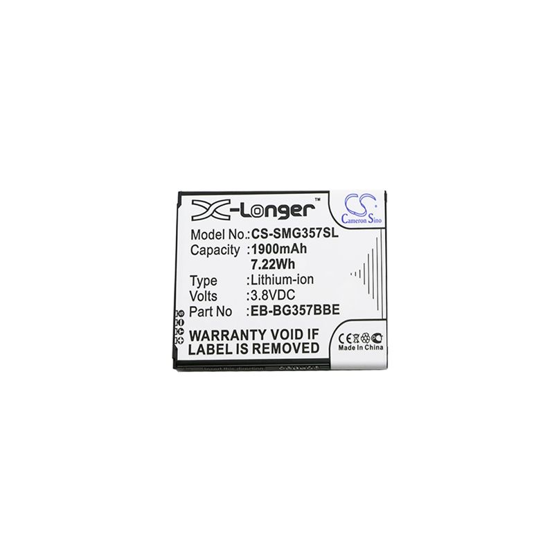 CS-SMG357SL Li-ion Battery fits Samsung, galaxy ace 4 lte, galaxy ace style lte, sm-g357 3.8V, 1900mAh Mobile & SmartPhone Cameron Sino Technology Limited
