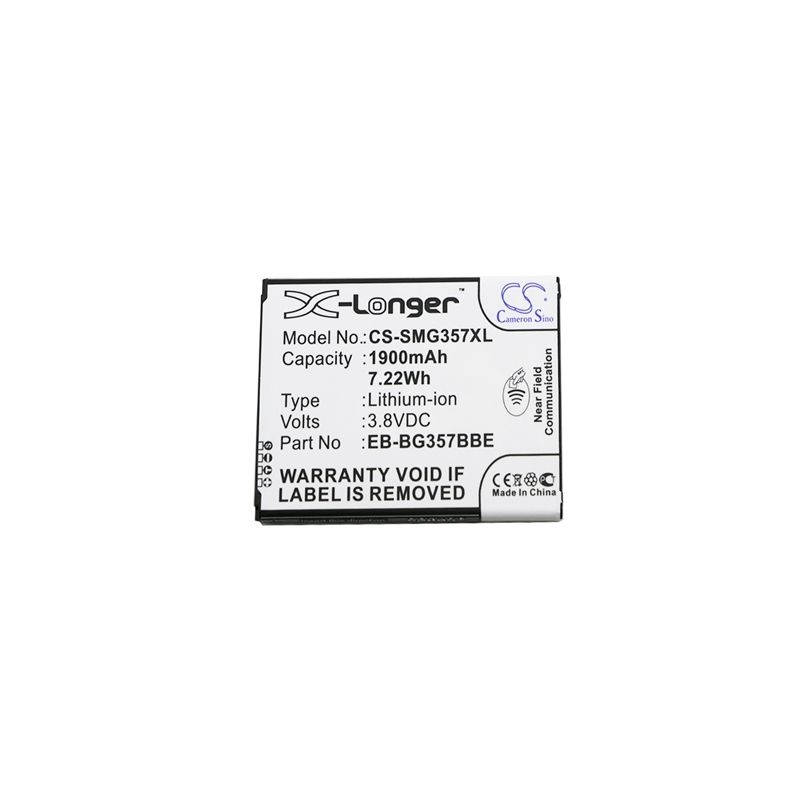 CS-SMG357XL Li-ion Battery fits Samsung, galaxy ace 4 lte, galaxy ace style lte, sm-g357 3.8V, 1900mAh Mobile & SmartPhone Cameron Sino Technology Limited