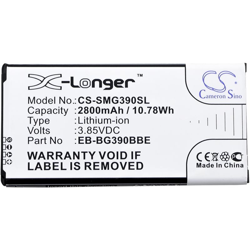 CS-SMG390SL Li-ion Battery fits Samsung, galaxy xcover 4, galaxy xcover 4 2017 td-lte, sm-g390 3.85V, 2800mAh Mobile & SmartPhone Cameron Sino Technology Limited