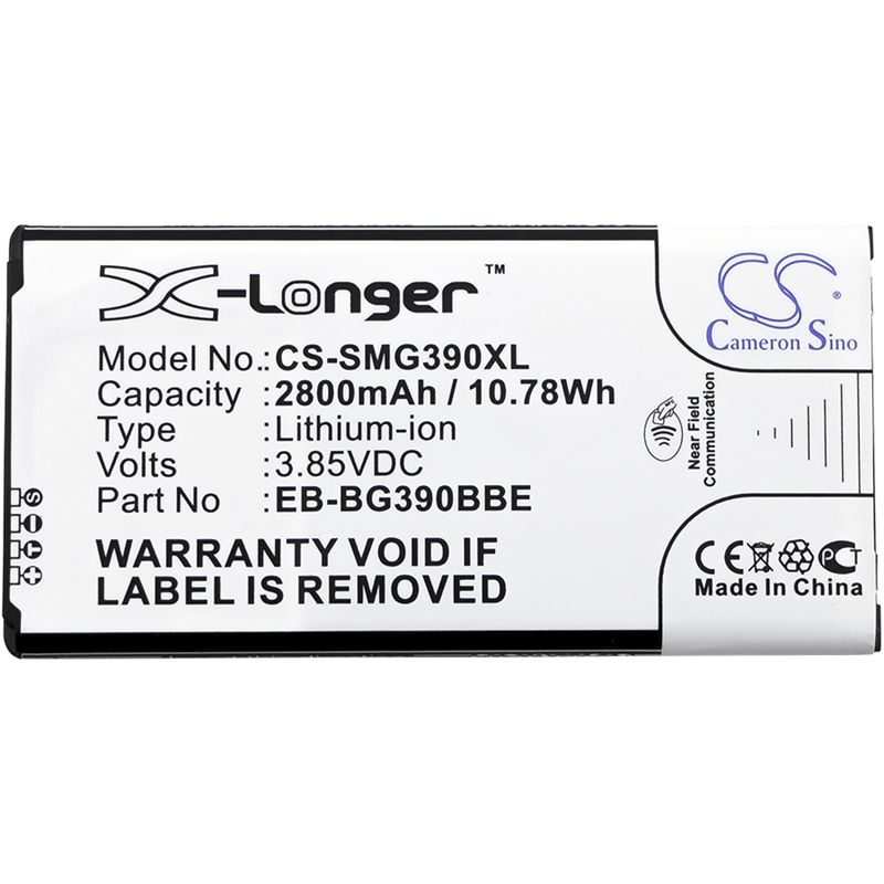 CS-SMG390XL Li-ion Battery Fits Samsung, Galaxy Xcover 4, Galaxy Xcover 4 2017 Td-lte, Sm-g390 3.85v, 2800mah Mobile & SmartPhone Cameron Sino Technology Limited