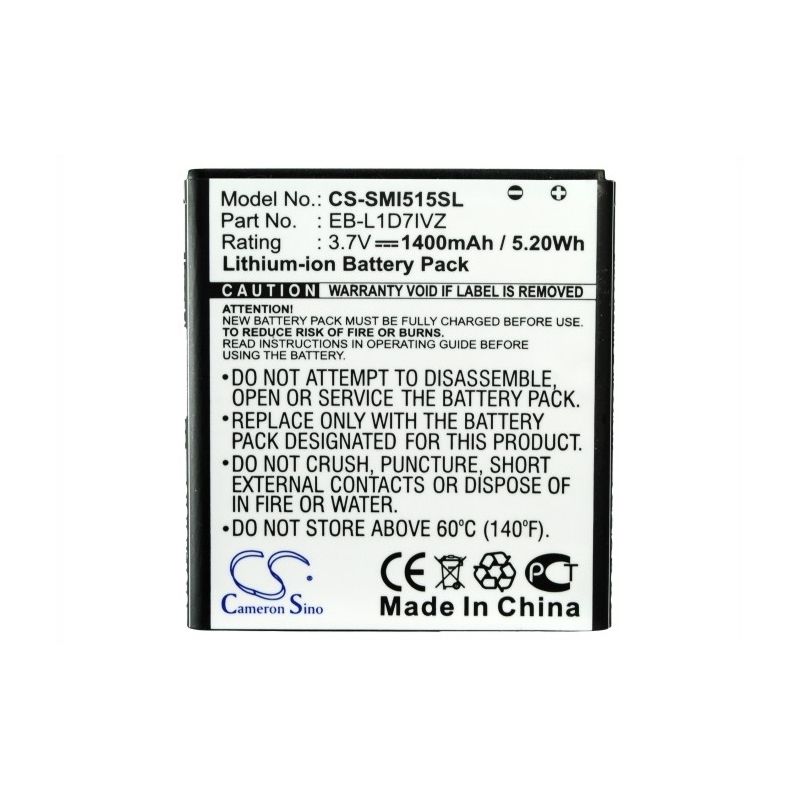 CS-SMI515SL Li-ion Battery fits Samsung, sch-i515, verizon, galaxy nexus 3.7V, 1400mAh Mobile & SmartPhone Cameron Sino Technology Limited