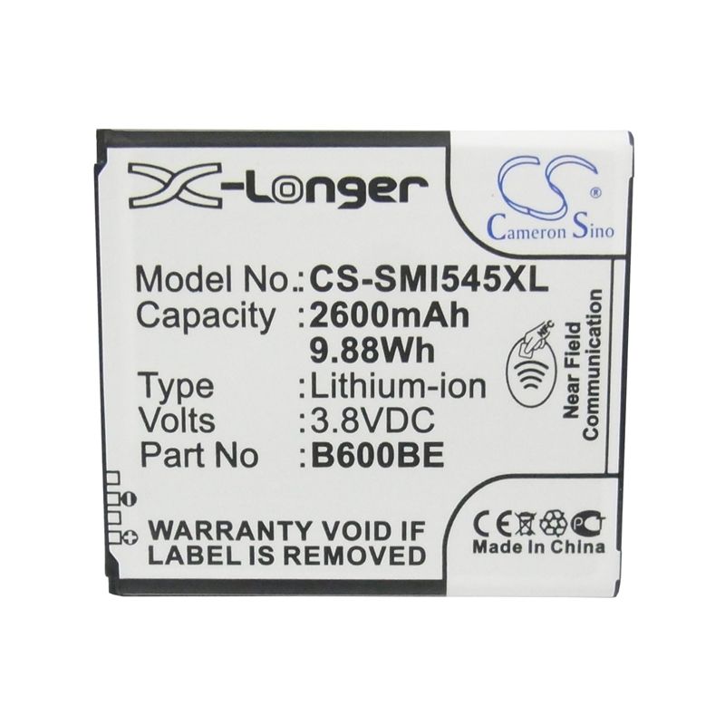 CS-SMI545XL Li-ion Battery Fits Samsung, Altius, Galaxy S 4 Duos, Galaxy S Iv 3.8v, 2600mah Mobile & SmartPhone Cameron Sino Technology Limited