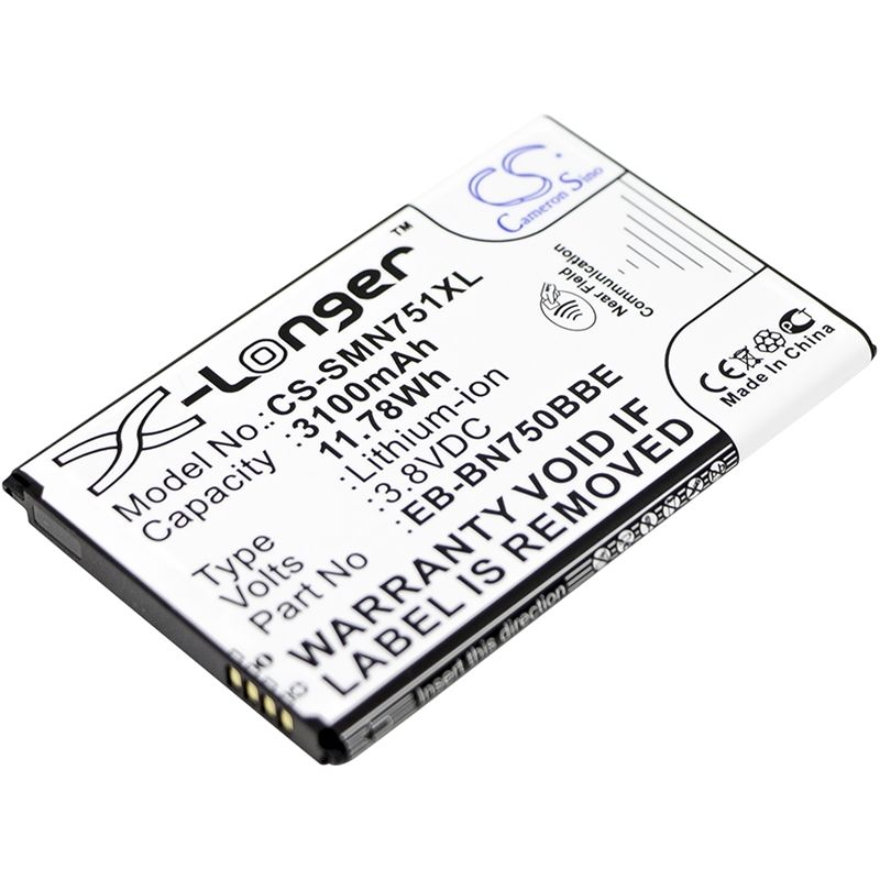 CS-SMN751XL Li-ion Battery Fits Samsung, Galaxy Note 3 Mini, Galaxy Note 3 Neo, Galaxy Note 3 Neo Duos 3.8v, 3100mah Mobile & SmartPhone Cameron Sino Technology Limited
