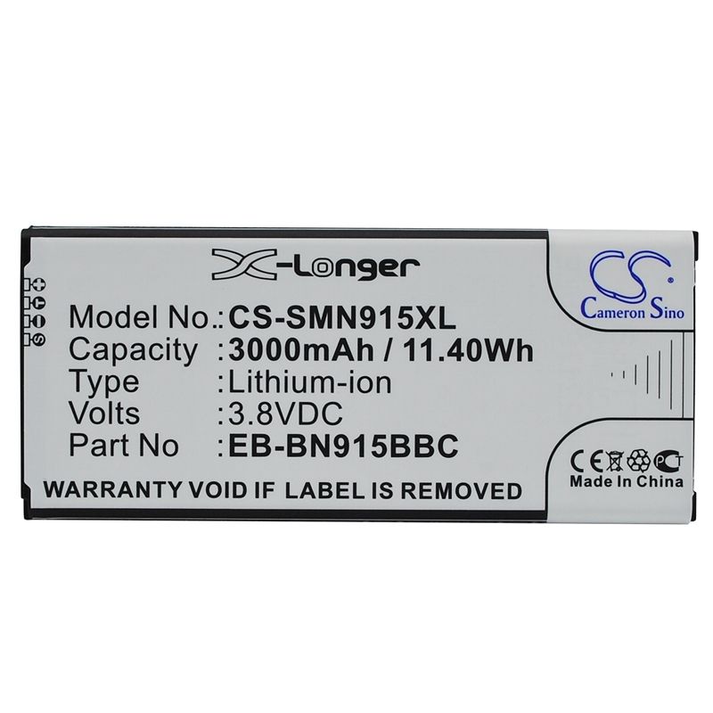 CS-SMN915XL Li-ion Battery Fits Samsung, Galaxy Note Edge, Note Edge 4g, Sm-n915 3.8v, 3000mah Mobile & SmartPhone Cameron Sino Technology Limited