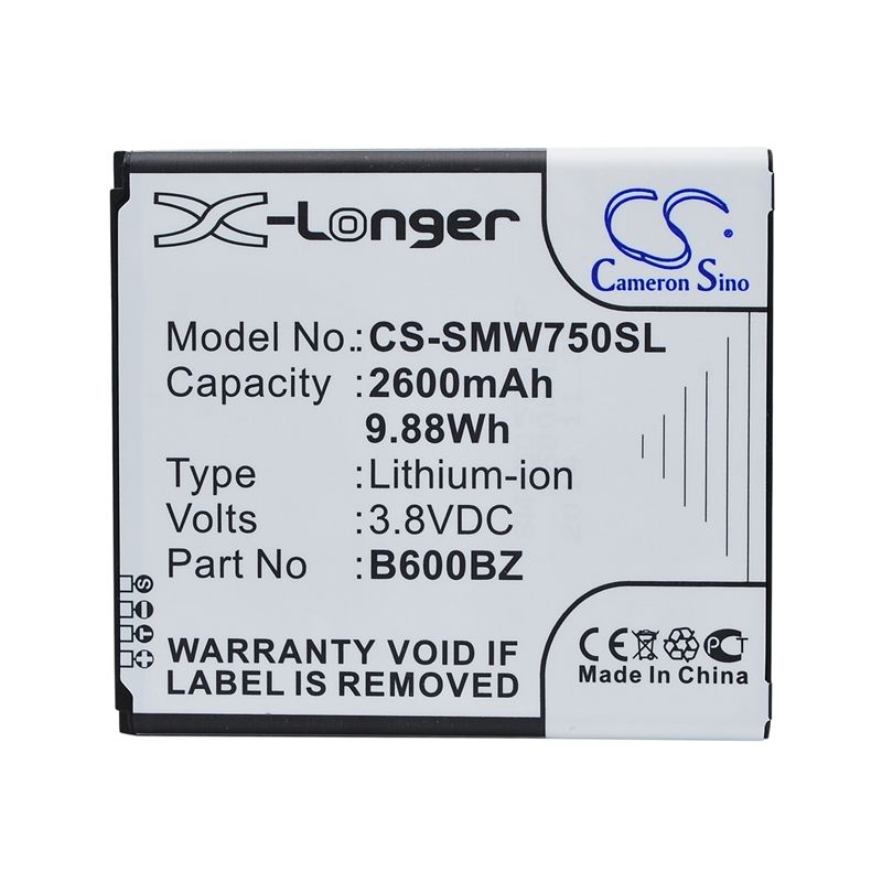 CS-SMW750SL Li-ion Battery fits Samsung, ativ se, ativ se neo, huron 3.8V, 2600mAh Mobile & SmartPhone Cameron Sino Technology Limited
