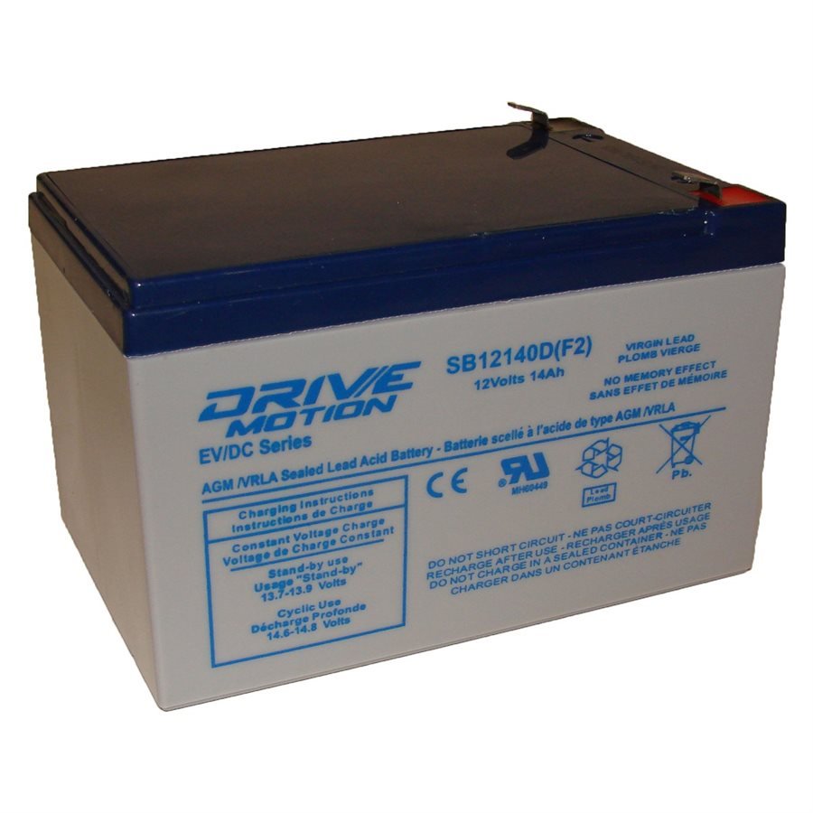 Deep Cycle VRLA Battery fits 12V-14 Ah Sealed Lead Acid Batteries Drivemotion