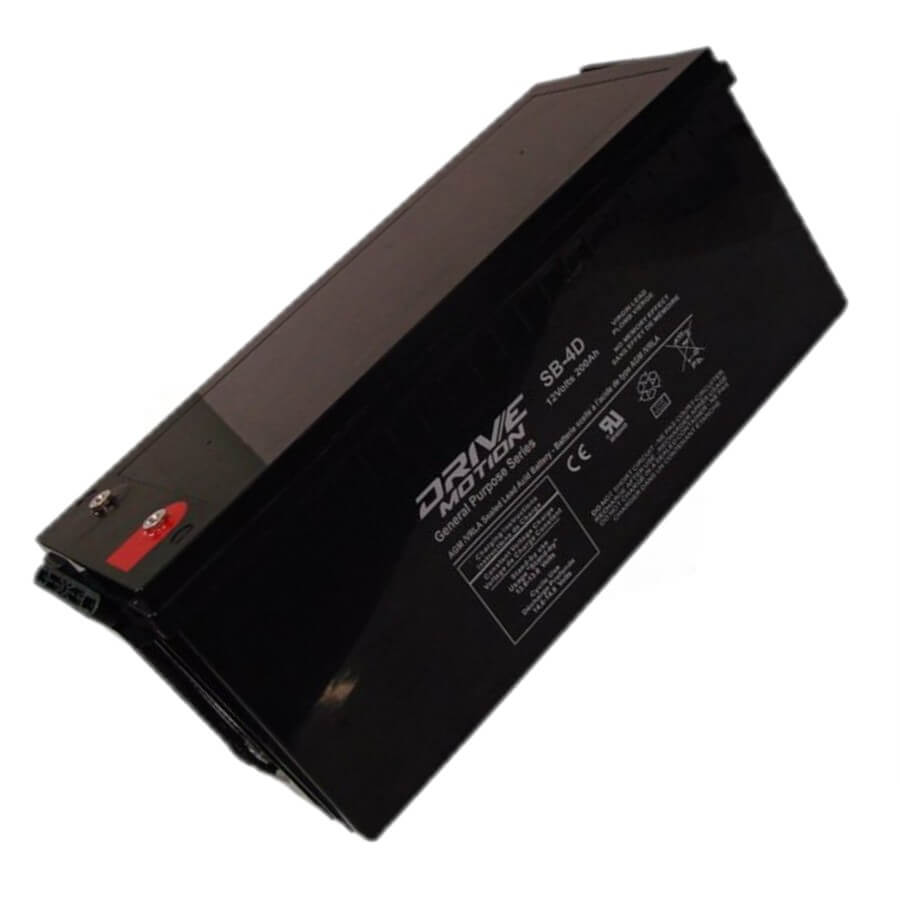 Drive Motion SB-4D AGM Battery fits 12V-200 Ah (4D) Sealed Lead Acid Batteries Drivemotion