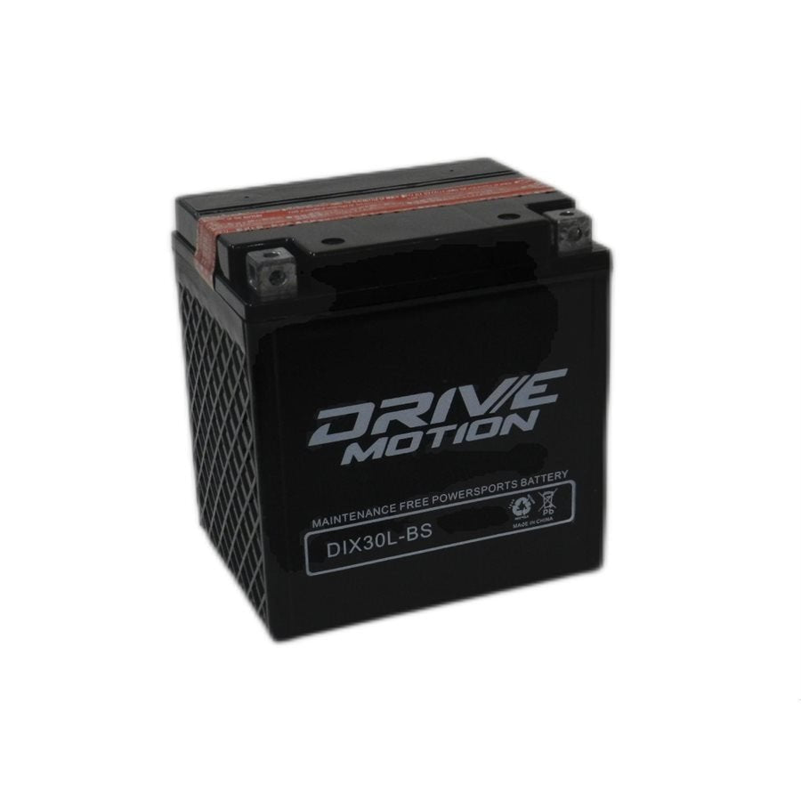DriveMotion DIX30L-BS 12V-30Ah-500 cca Powersports Battery Powersports Batteries Drivemotion