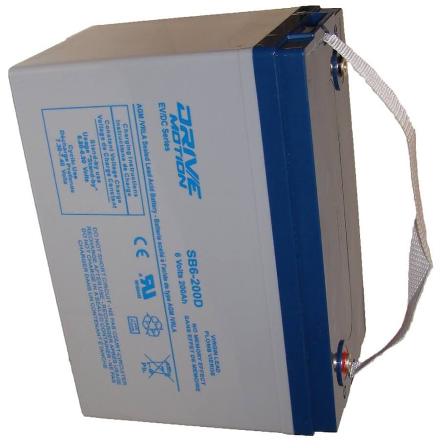 Drivemotion SB6-200D Deep Cycle VRLA Battery fits 6V-200Ah Sealed Lead Acid Batteries Drivemotion