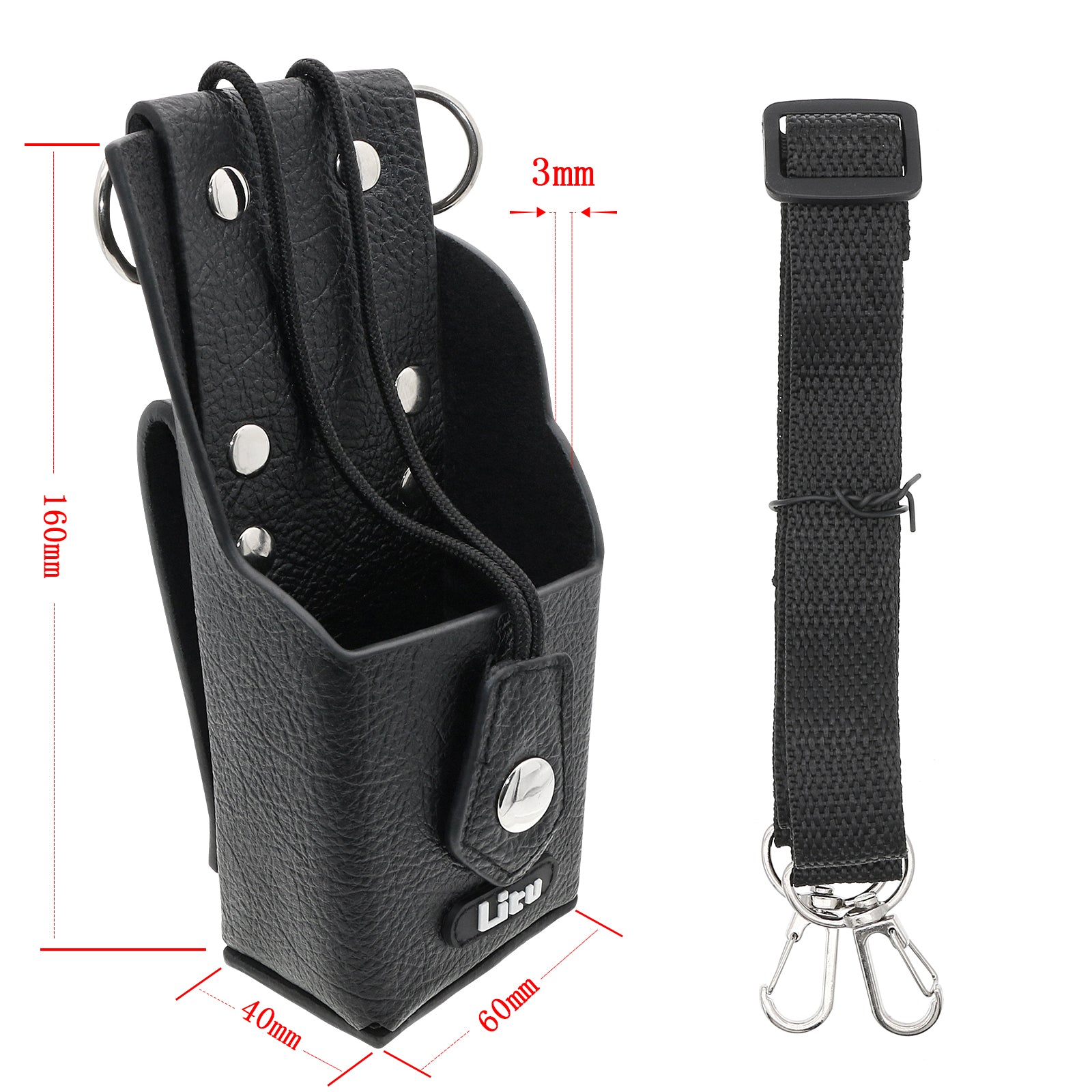 HARD LEATHER CARRY CASE, Two-Way Radio Case Battery fits Motorola Ntn8293, Ntn8294, Two-Way Radio Case Cameron Sino Technology Limited