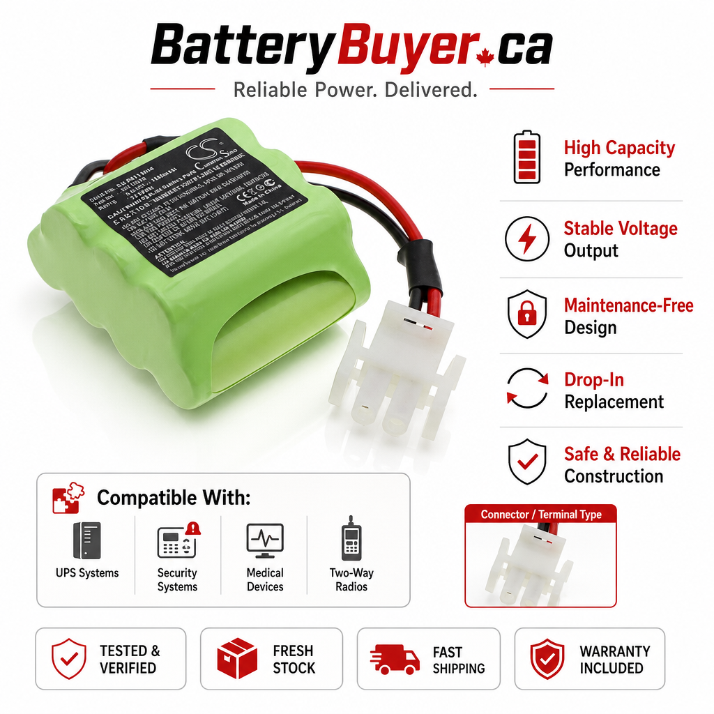 Ni-MH Battery fits Record, Ps131, Sta13 8.4V, 1600mAh Automatic Doors Cameron Sino Technology Limited