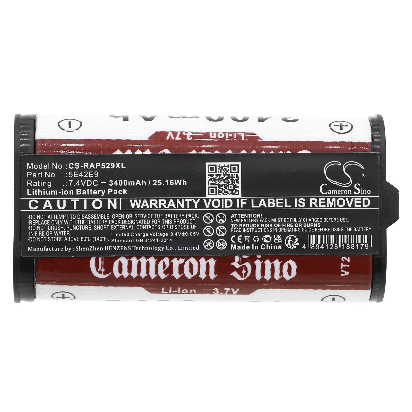 Li - ion, Alarm System Battery fits Ring Alarm Home Base Pro Station, 7.4V, 3400mAh - Batterybuyer.ca