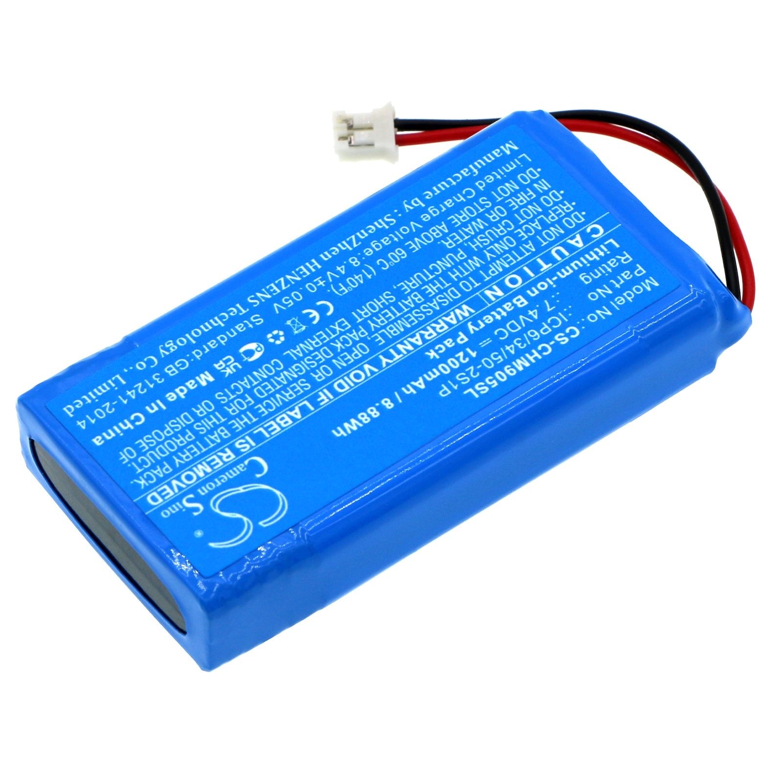 Li-ion, Amplifier Battery fits Chord Mojo Headphone Amplifier, 7.4V, 1200mAh Amplifier Cameron Sino Technology Limited