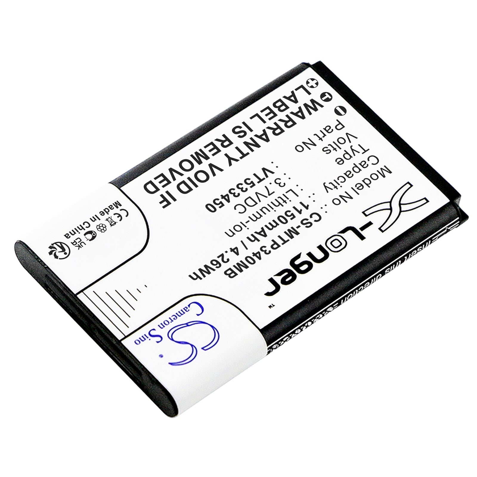 Li-ion, BabyPhone Battery fits Motorola Ease 34, Ease 35, 3.7V, 1150mAh BabyPhone Cameron Sino Technology Limited