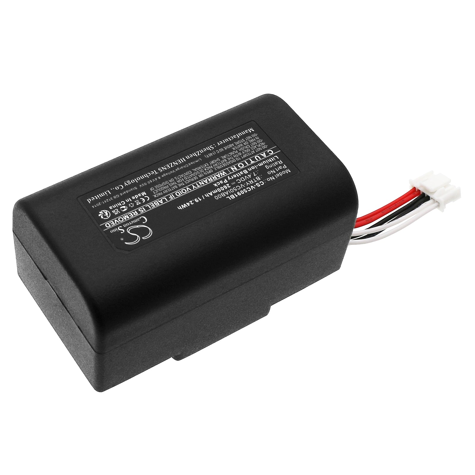 Li-ion, Barcode Scanner Battery fits Symbol Vc5090, Vc5090-ma0ql0gh6ww, 7.4V, 2600mAh Barcode Scanner Cameron Sino Technology Limited