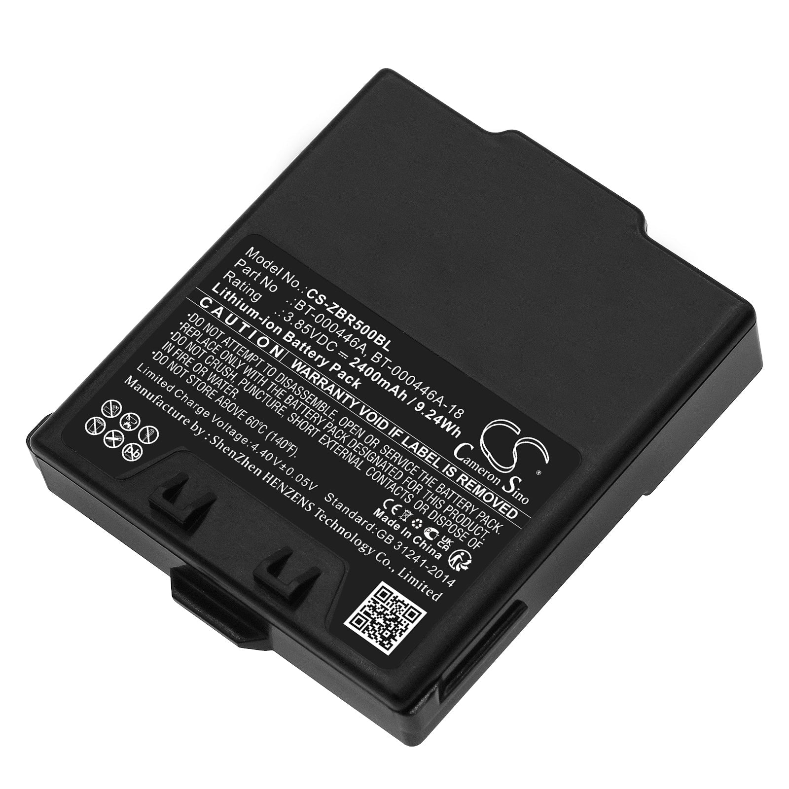 Li-ion, Barcode Scanner Battery fits Zebra Wr50, Ws50, 3.85V, 2400mAh Barcode Scanner Cameron Sino Technology Limited