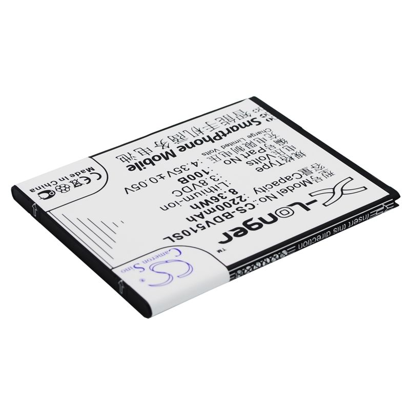 Li-ion Battery fits 100+, v5, v5100b, baidu cloud 3.8V, 2200mAh Mobile & SmartPhone Cameron Sino Technology Limited