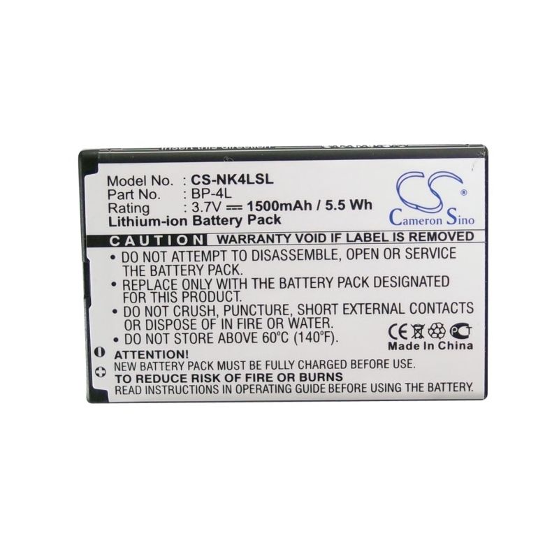 Li-ion Battery Fits Ace, Caracas, Caracas 2, Nokia 3.7v, 1500mah E-book & E-reader Cameron Sino Technology Limited