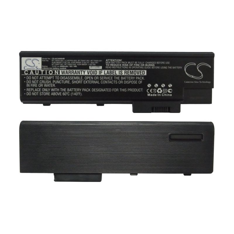 Li-ion Battery fits Acer, Aspire 1410, Aspire 1411, Aspire 1411wlmi 14.8V, 4400mAh Notebook & Laptop Cameron Sino Technology Limited