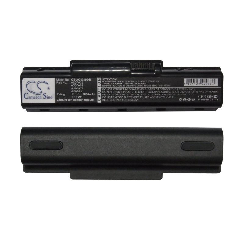 Li-ion Battery fits Acer, Aspire 2930, Aspire 2930-582g25mn, Aspire 2930-593g25mn 11.1V, 8800mAh Notebook & Laptop Cameron Sino Technology Limited