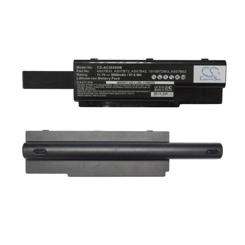 Li-ion Battery Fits Acer, Aspire, Aspire 5220g, Aspire 5230 11.1v, 8800mah Notebook & Laptop Cameron Sino Technology Limited