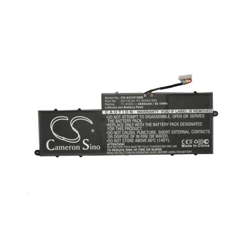 Li-ion Battery fits Acer, Aspire V5 122p, Aspire V5-122p 11.4V, 2640mAh Notebook & Laptop Cameron Sino Technology Limited