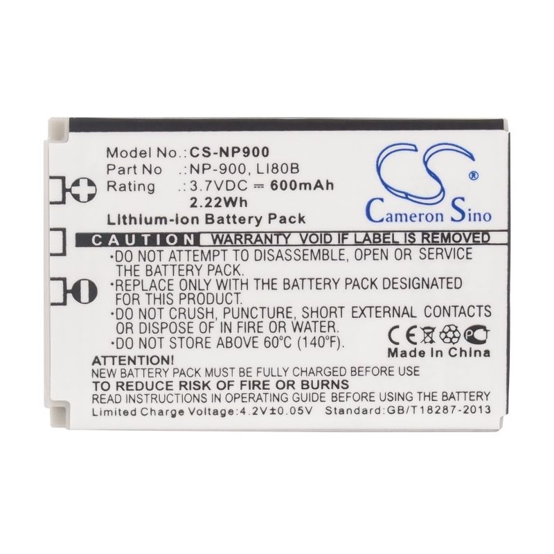 Li-ion Battery fits Acer, Cs 6531-n, Agfa, 4ti 3.7V, 600mAh Camera Cameron Sino Technology Limited
