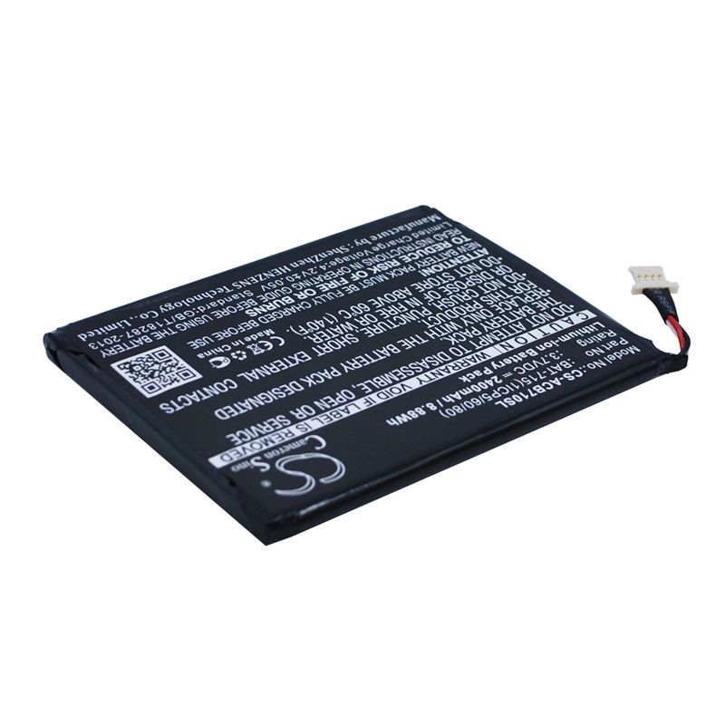 Li-ion Battery Fits Acer, Iconia B1-a71, Iconia B1-a71-83174g00nk, Iconia Tab B1 3.7v, 2400mah Tablet Cameron Sino Technology Limited