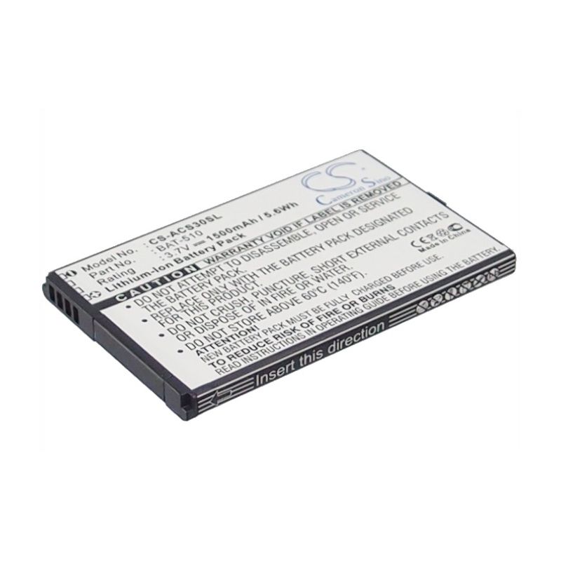 Li-ion Battery fits Acer, iconia smart, s300 3.7V, 1500mAh Mobile & SmartPhone Cameron Sino Technology Limited