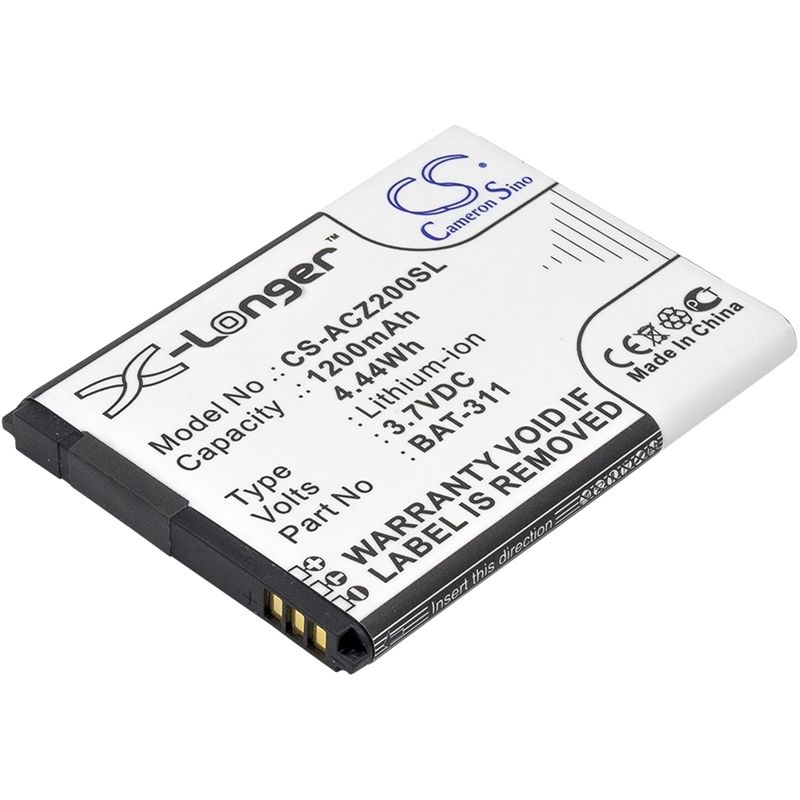 Li-ion Battery Fits Acer, Liquid M220, Liquid M220 Dual Sim, Liquid Z200 3.7v, 1200mah Mobile & SmartPhone Cameron Sino Technology Limited