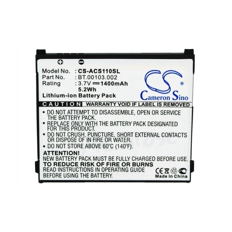 Li-ion Battery fits Acer, liquid s110, neotouch s110, s110 3.7V, 1400mAh Mobile & SmartPhone Cameron Sino Technology Limited