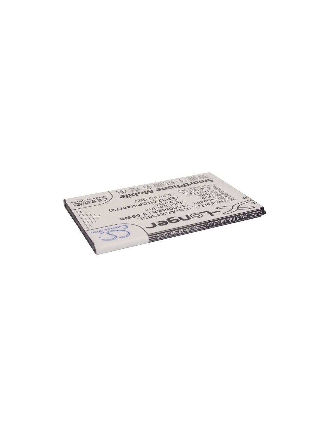 Li-ion Battery fits Acer, liquid z130 duo, liquid z3, liquid z3 dual sim 3.7V, 1500mAh Mobile & SmartPhone Cameron Sino Technology Limited