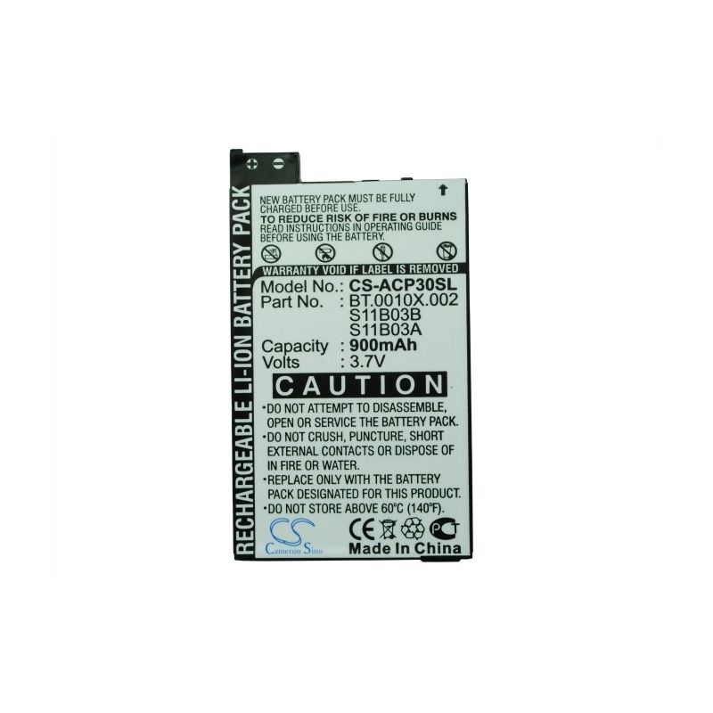 Li-ion Battery fits Acer, neotouch p300, p300, alcatel 3.7V, 900mAh Mobile & SmartPhone Cameron Sino Technology Limited