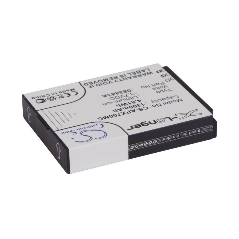 Li-ion Battery fits Actionpro, Isaw A1, Isaw A2 Ace, Isaw A3 3.7V, 1300mAh Camera Cameron Sino Technology Limited