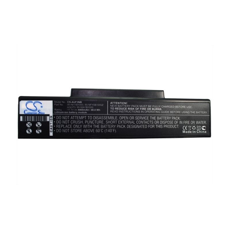 Li-ion Battery fits Advent, 7093, Qt5500, Asi Amata 11.1V, 4400mAh Notebook & Laptop Cameron Sino Technology Limited