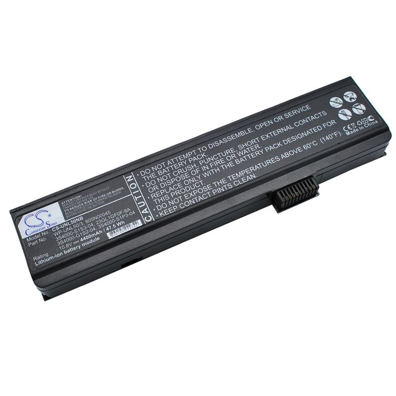 Li-ion Battery Fits Advent, 7109a, 7109b, 7113 10.8v, 4400mah Notebook & Laptop Cameron Sino Technology Limited
