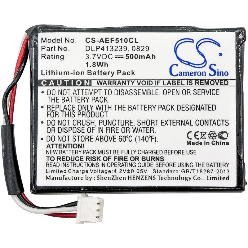 Li-ion Battery fits Aeg, Fame 510, Switel, Df891 3.7V, 500mAh Cordless Phone Cameron Sino Technology Limited