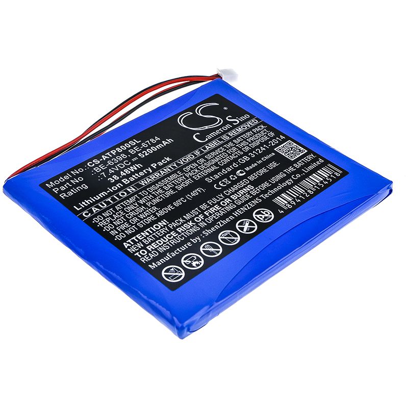 Li-ion Battery fits Aetep, At800, At-800 7.4V, 5200mAh Equipment & Survey & Test Cameron Sino Technology Limited