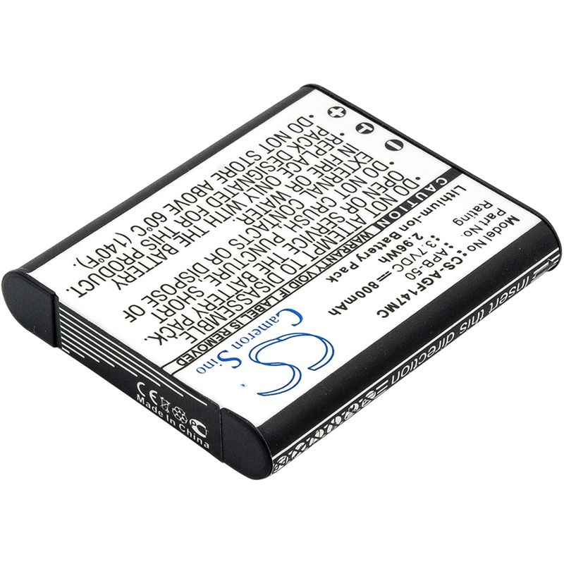 Li-ion Battery fits Agfa, Optima 147, Optima 147 3.7V, 800mAh Camera Cameron Sino Technology Limited