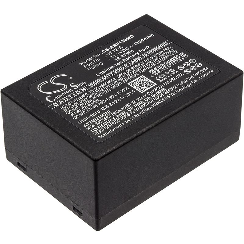 Li-ion Battery fits Ahram Biosystems, Uf12-a, Ahram Biosystems 11.1V, 1700mAh Medical Cameron Sino Technology Limited