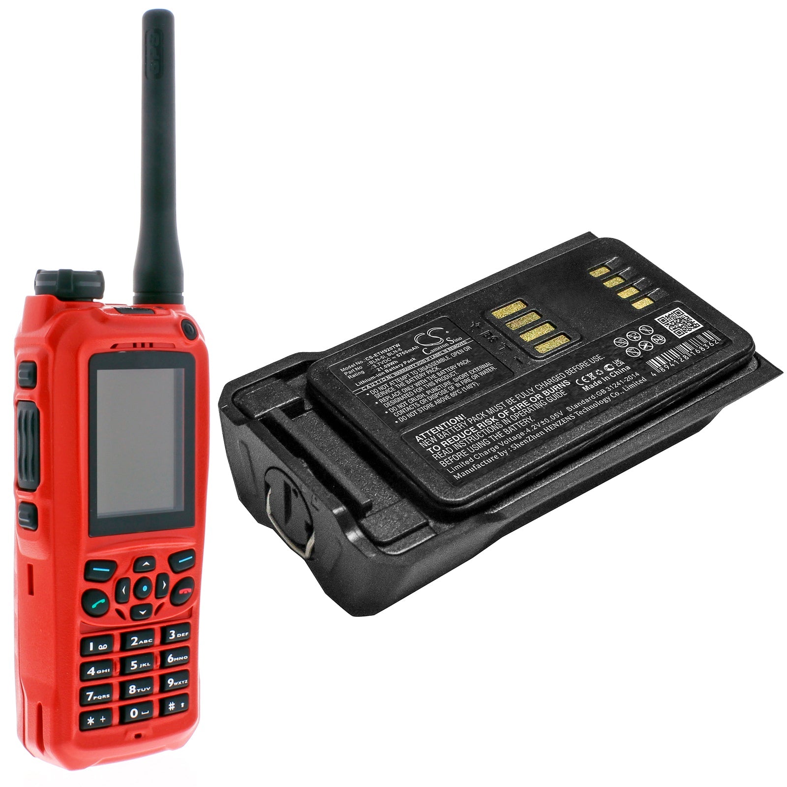 Li-ion Battery fits Airbus, Thr9, Thr9 C-30, Thr9i 3.7V, 5700mAh Two-Way Radio Cameron Sino Technology Limited