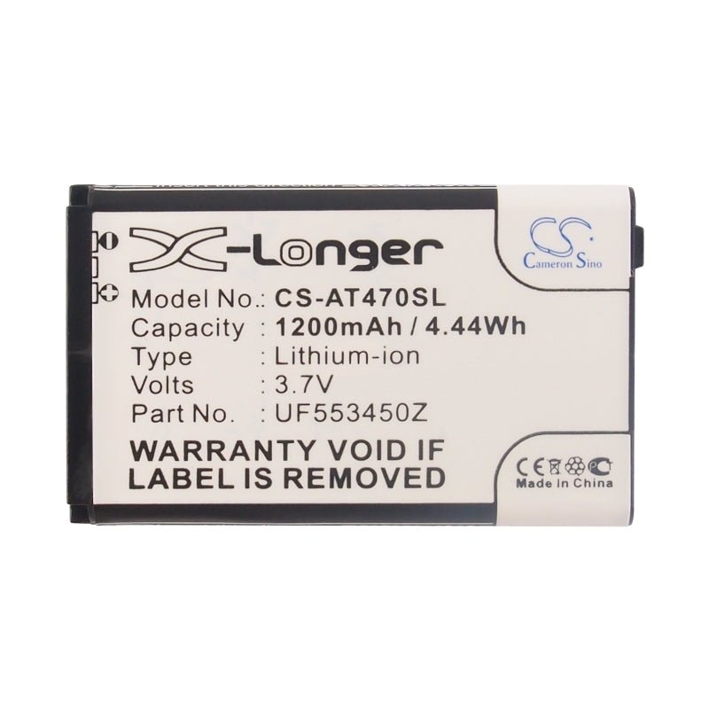 Li-ion Battery fits Airis, T470, T470e, T470i 3.7V, 1200mAh PDA & Pocket PC Cameron Sino Technology Limited