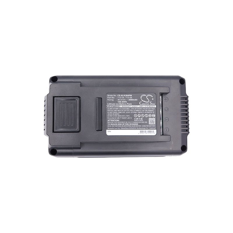 Li-ion Battery fits Al-ko, 38.4 Li Akku-rasenm?her, 38.4 Li Comfort, 38.4li 36.0V, 3000mAh Lawn Mowers Cameron Sino Technology Limited