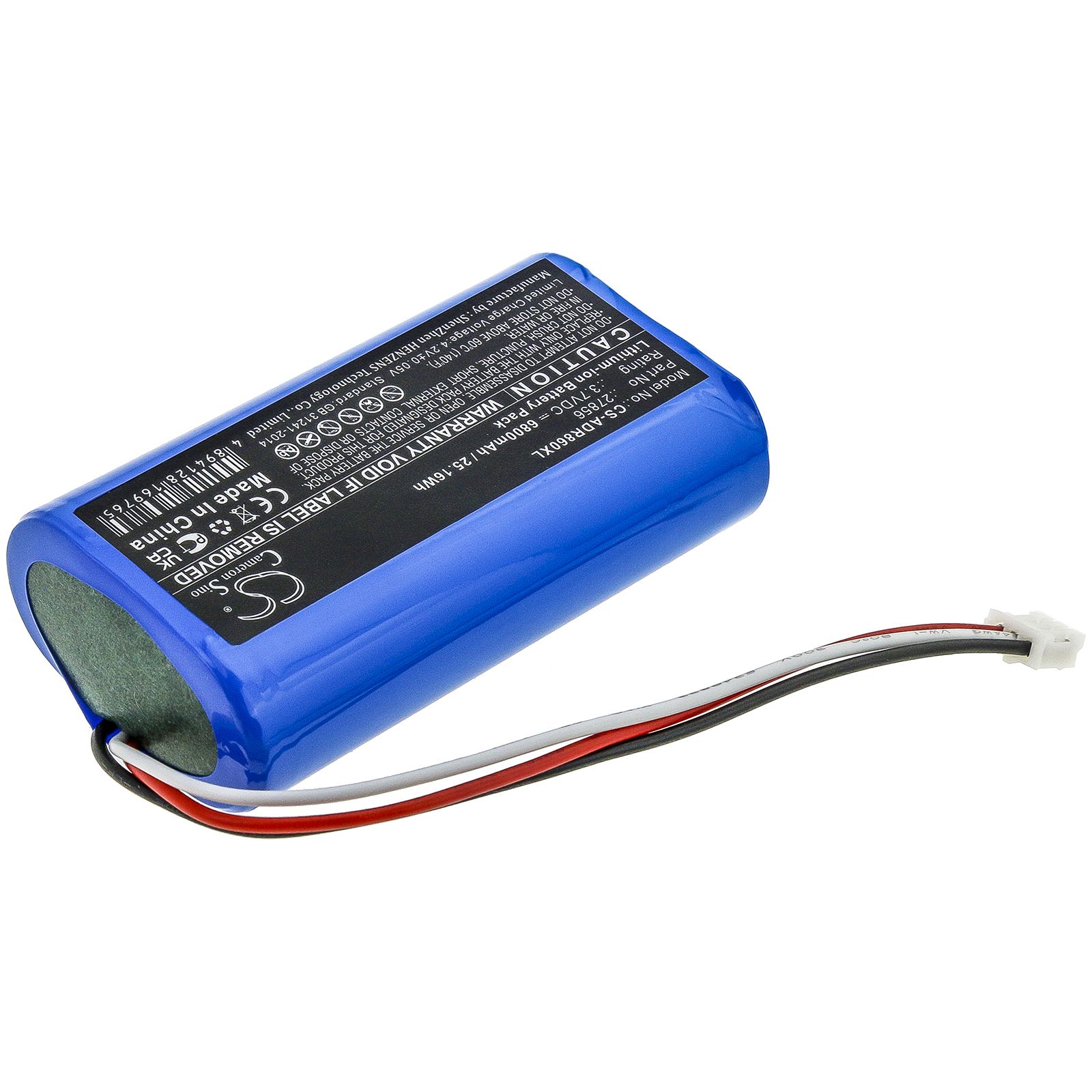 Li-ion Battery fits Albrecht, Dr 855, Dr 860, Dr855 3.7V, 6800mAh DAB Digital Cameron Sino Technology Limited