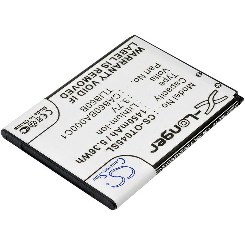 Li-ion Battery Fits Alcatel, Adr3045, One Touch Shockwave, Tcl 3.7v, 1450mah Mobile & SmartPhone Cameron Sino Technology Limited
