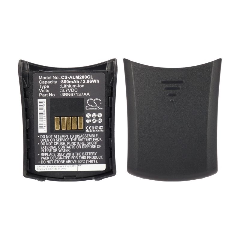 Li-ion Battery fits Alcatel, Mobile Reflexes 200 3.7V, 800mAh Cordless Phone Cameron Sino Technology Limited