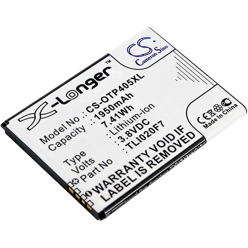 Li-ion Battery fits Alcatel, one touch 4 5.0, one touch pixi 4 (5), one touch pixi 4 5 3.8V, 1950mAh Mobile & SmartPhone Cameron Sino Technology Limited