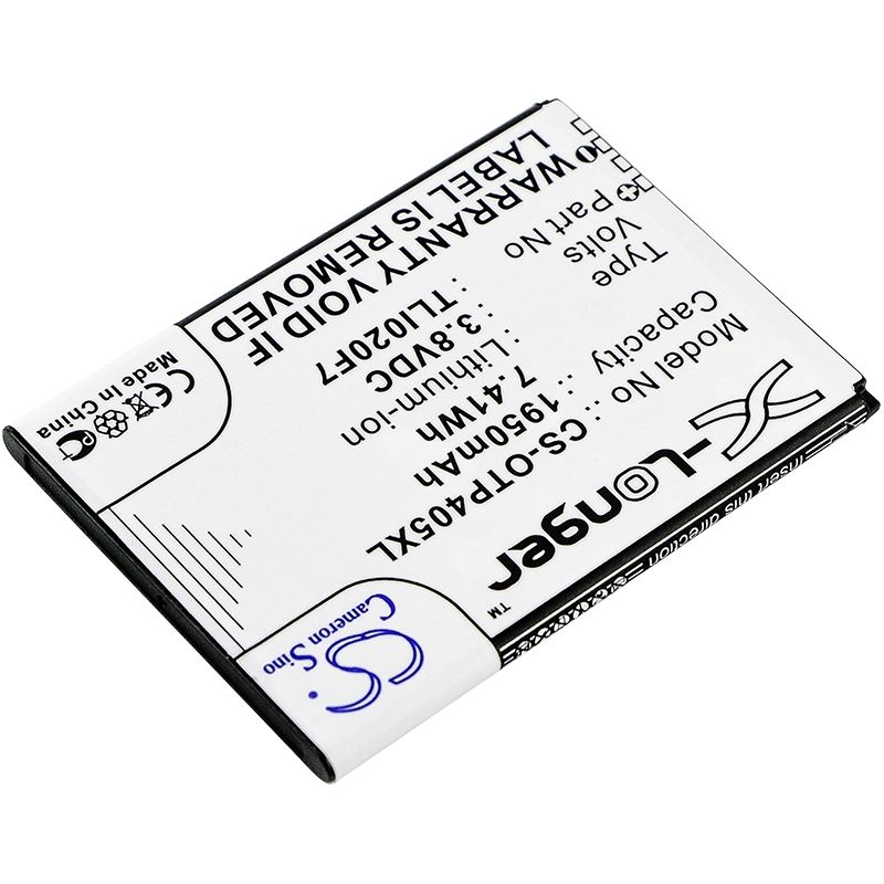 Li-ion Battery fits Alcatel, one touch 4 5.0, one touch pixi 4 (5), one touch pixi 4 5 3.8V, 1950mAh Mobile & SmartPhone Cameron Sino Technology Limited