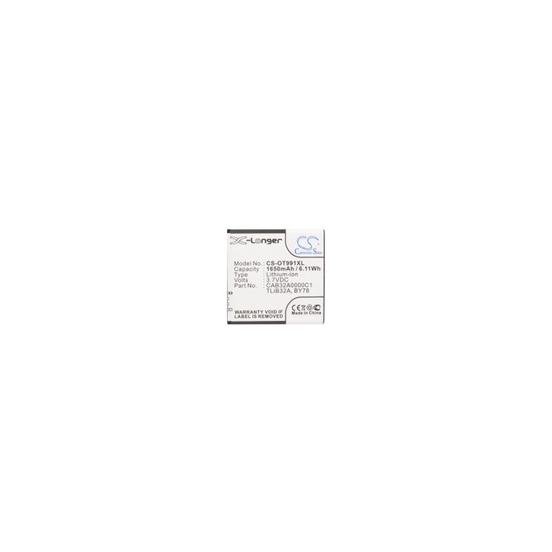 Li-ion Battery fits Alcatel, one touch 6010, one touch 6010d, one touch 916 3.7V, 1650mAh Mobile & SmartPhone Cameron Sino Technology Limited