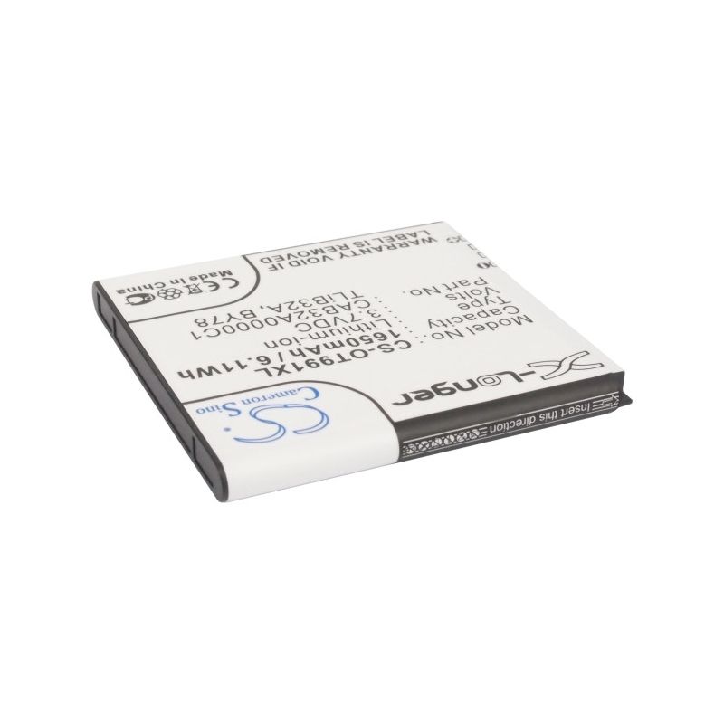 Li-ion Battery fits Alcatel, one touch 6010, one touch 6010d, one touch 916 3.7V, 1650mAh Mobile & SmartPhone Cameron Sino Technology Limited